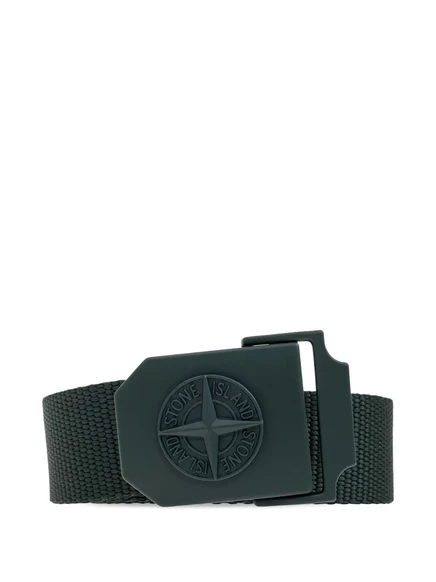 Мужской ремень Stone Island с логотипом, темно-зеленый