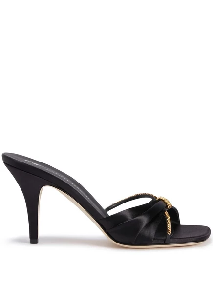 Женские мюли Giuseppe Zanotti Symonne 85 мм, чёрные