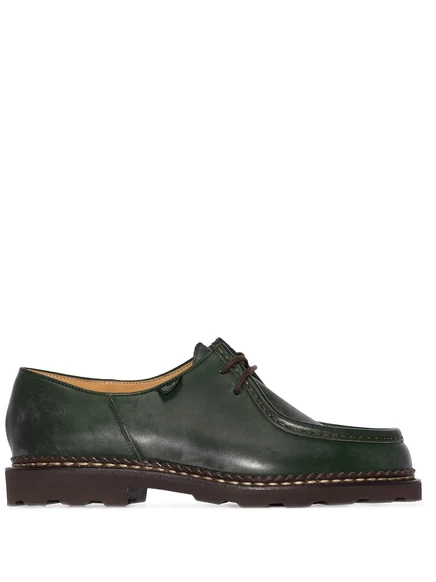 Мужские кожаные туфли Paraboot Michael Lisse, зеленые