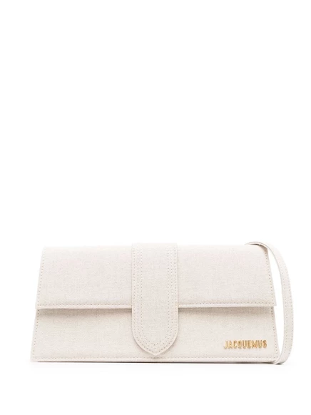 Длинная сумка Jacquemus Le Bambino через плечо neutrals