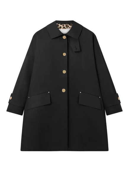 Женское однобортное пальто Mackintosh Humbie, черное