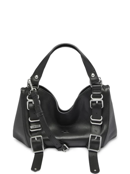 Женская сумка Diesel D-One-Small из кожи, черная