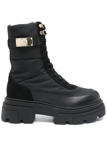 Армейские ботинки из кожи Tommy Hilfiger  black