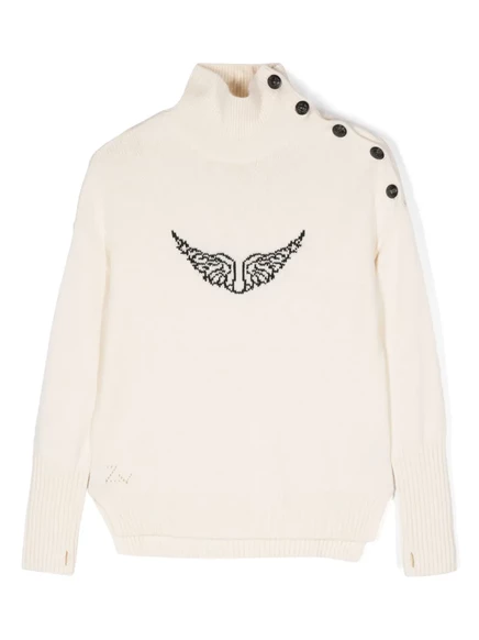 Детский джемпер Zadig & Voltaire Kids Almy, белый