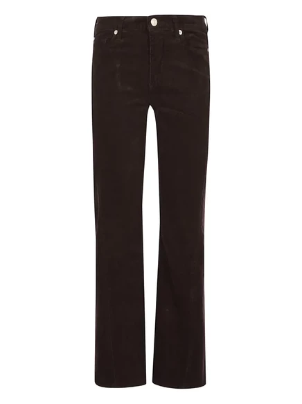 Женские джинсы 7 For All Mankind вельвет, прямые, коричневые