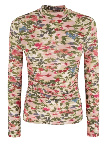 Женский топ Farm Rio Ikat Tiny Flowers, розовый