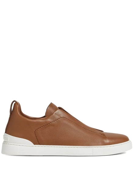Мужские кроссовки Zegna Triple Stitch, коричневые
