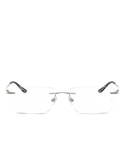 Унисекс безободковые очки Ray Ban, серебристые