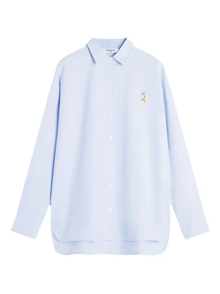 Женская рубашка Maison Kitsuné Lady Fox, синяя