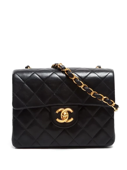 Женская сумка Chanel Pre-Owned Classic Flap мини, черная