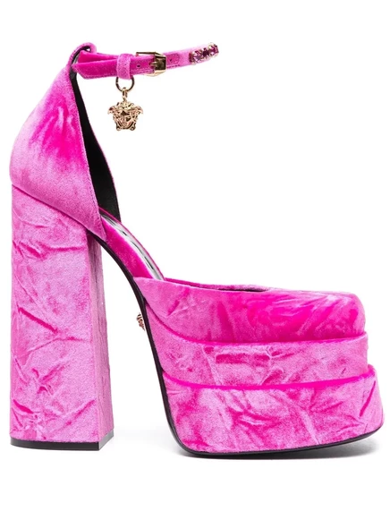 Туфли-лодочки на платформе Versace Medusa Aevitas pink