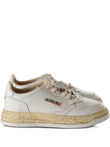 Кроссовки Maison MIHARA YASUHIRO x Autry из перфорированной кожи white