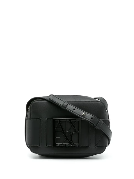Сумка через плечо с логотипом Armani Exchange, украшенная бляшкой black