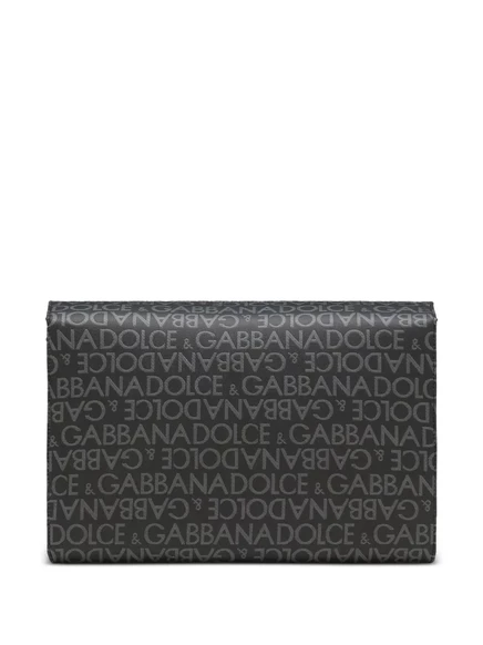 Мужская сумка-плечо Dolce & Gabbana кожаная, черная