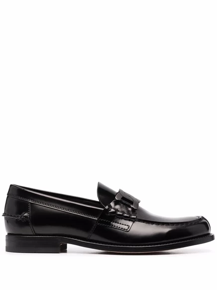 Мужские лоферы Tod's с цепочным декором, черные