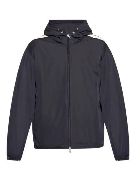 Куртка Moncler в боковую полоску blue