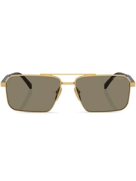 Солнцезащитные очки в прямоугольной оправе Prada Eyewear Prada PR A57S gold