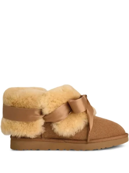 Сапоги из овечьей шерсти с логотипом UGG brown