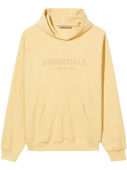 Мужское худи Fear Of God Essentials с логотипом, желтое