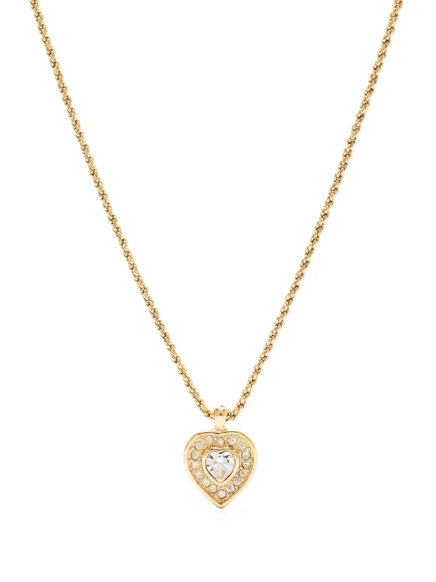 Цепочка с подвеской Christian Dior Pre-Owned в виде сердца, золотистая