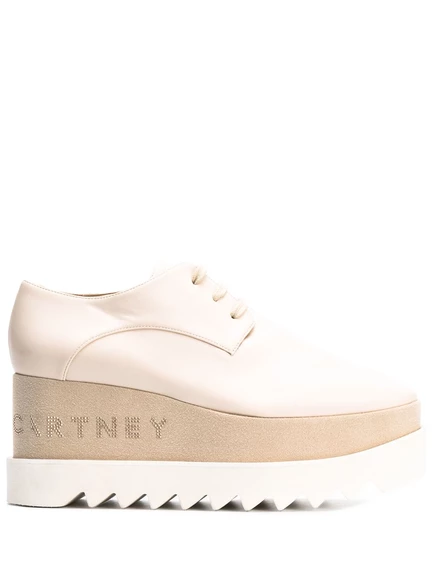 Женские туфли Stella McCartney Elyse на платформе, бежевые