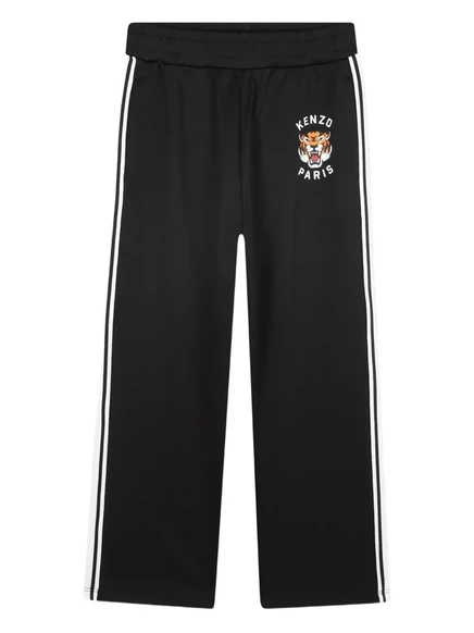 Спортивные брюки Kenzo Kids в боковую полоску black
