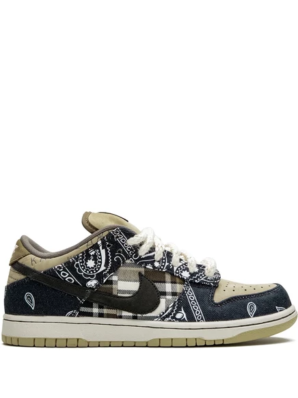 Кроссовки Nike x Travis Scott SB Dunk Low с низкой посадкой blue
