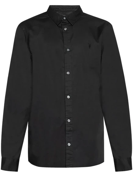 Мужская рубашка AllSaints Hawthorne, черная