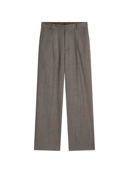 Мужские широкие брюки Dries van Noten в полоску, серые