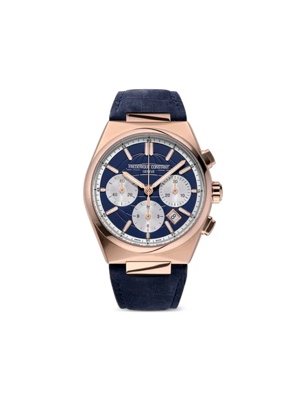 Мужские часы Frederique Constant Highlife Chronograph 41 мм автомат, синие