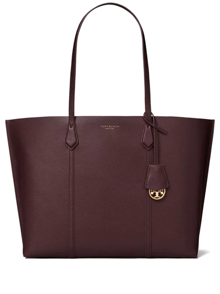 Женская сумка-тоут Tory Burch Perry кожаная зернистая, красная