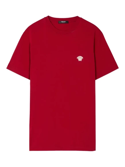 Футболка с вышивкой в виде медузы от Versace red