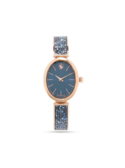 Женские часы Swarovski Crystal Rock, розовое золото/темно-синий