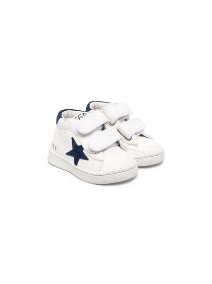 Кроссовки Golden Goose Kids June с сенсорным ремешком white