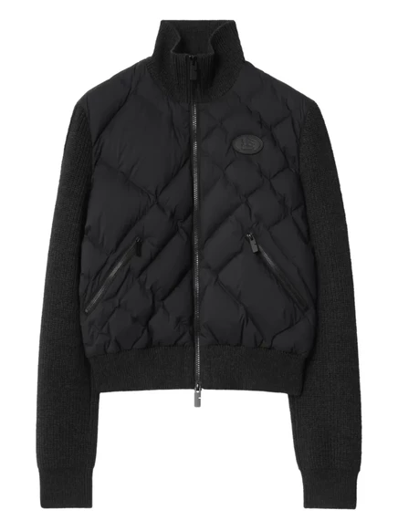 Женская стеганая куртка Burberry, черная