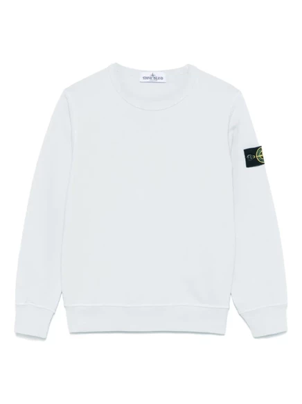 Толстовка для мальчиков Stone Island Junior, голубая