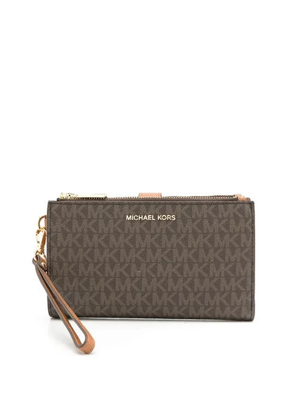 Женский кошелек Michael Kors Jet Set с монограммой, коричневый