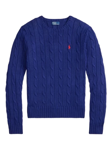 Свитер поло Ralph Lauren мягкой вязки blue