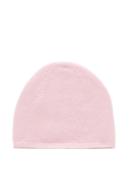 Шапка Acne Studios кашемировая в рубчик, розовая