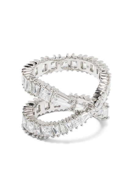 Женское кольцо Swarovski Hyperbola посеребренное с фианитами