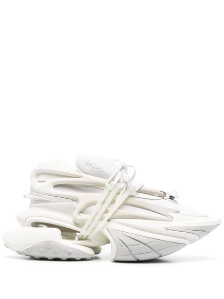 Массивные кроссовки Balmain Unicorn с низким берцем white