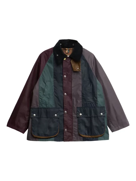 Унисекс куртка Barbour пэчворк, красная