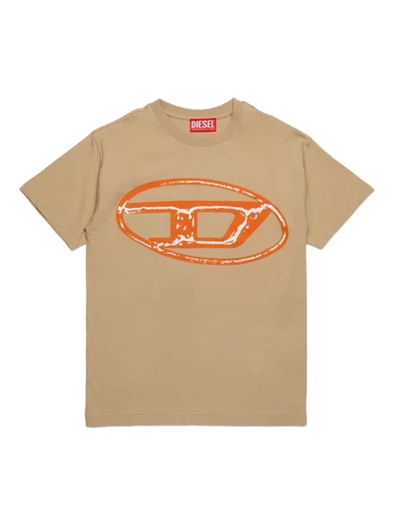 Детская футболка Diesel Kids Bonnie, бежевая