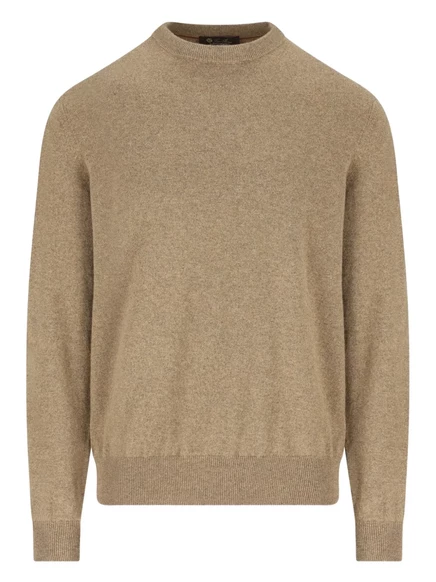 Кашемировый свитер с круглым вырезом от Loro Piana neutrals