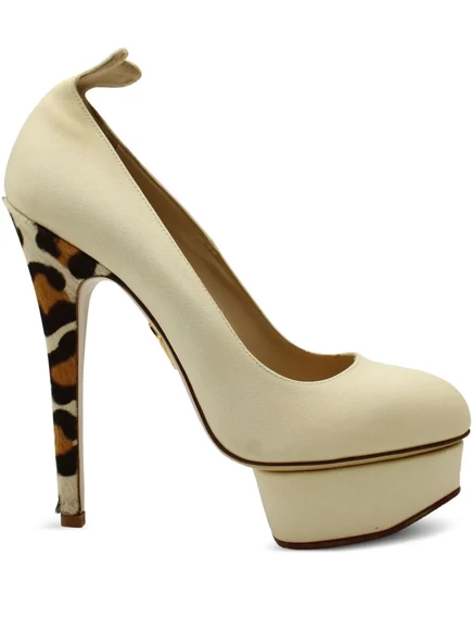 Женские туфли на платформе Charlotte Olympia, леопардовые