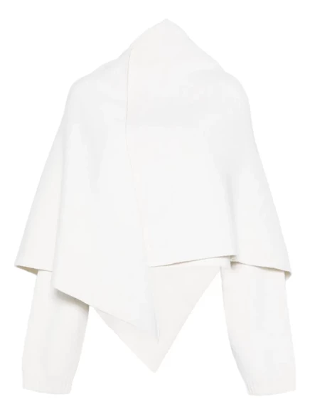 Асимметричный драпированный жакет Alberta Ferretti neutrals