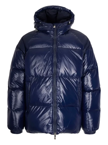 Пуховик Pyrenex с капюшоном blue