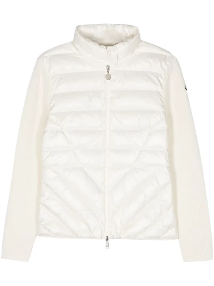 Женская стеганая куртка Moncler с утеплителем, бежевая