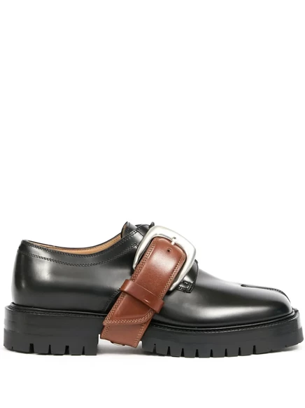 Женские лоферы Maison Margiela Tabi County из кожи, черные