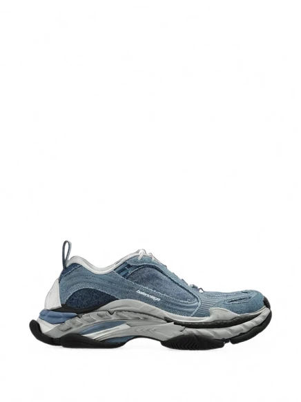 Мужские кроссовки Balenciaga Triple S.2 из денима, синие